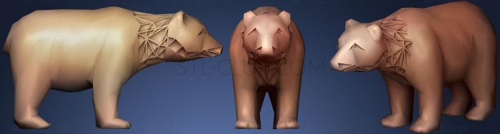 3D мадэль Параметрический медведь (STL)
